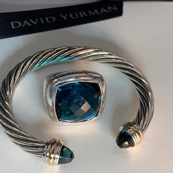 David Yurman Jewelry Used David Yurman 7mm Ss And Gold Bracelet